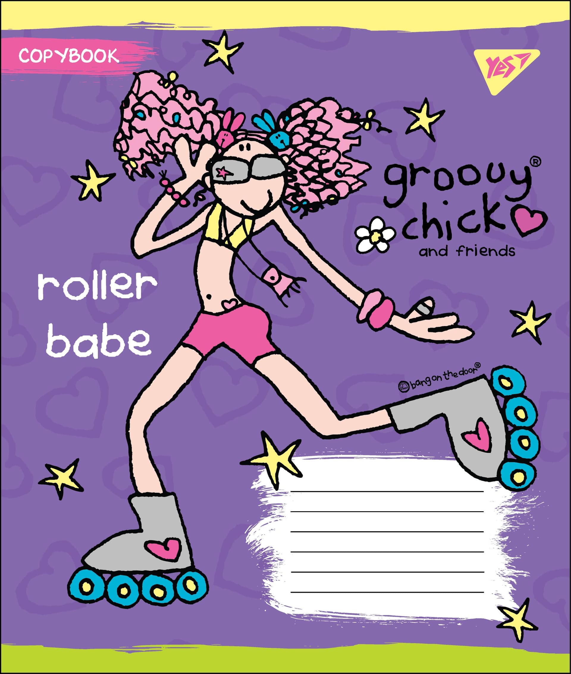 Зошит 12 аркушів лінія YES Groovy Chick (25) (500) 764501